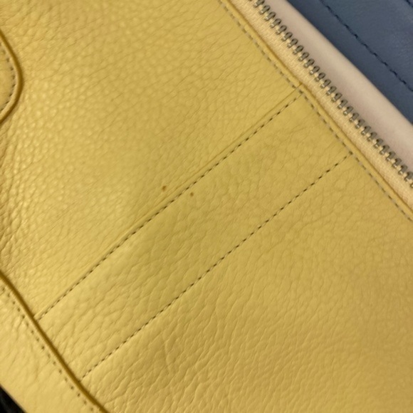 Coach vintage y2k yellow leather hamptons mini bag baguette 5052 - Picture 2 of 11